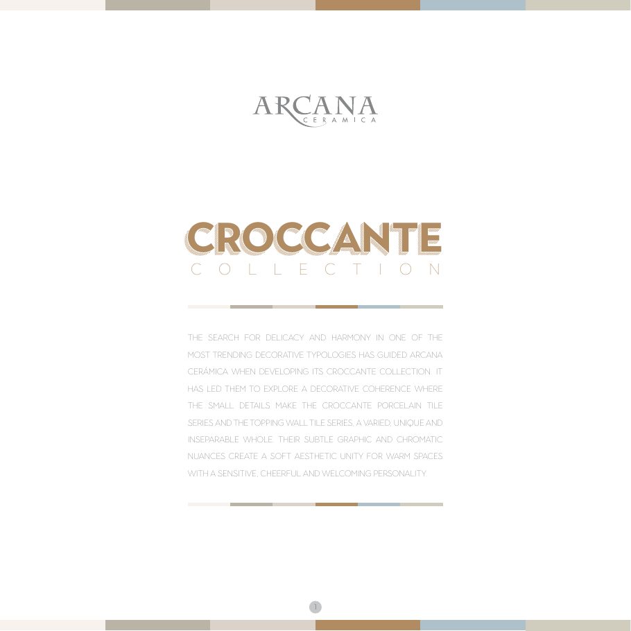 CROCCANTE カタログの1ページ目