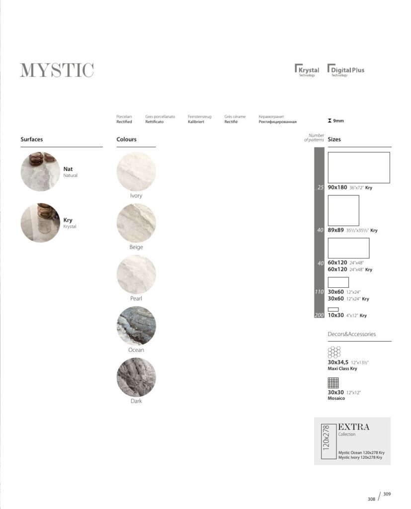 MYSTIC カタログの1ページ目