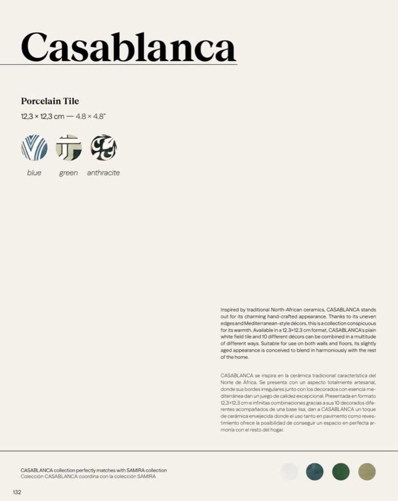 CASABLANCA カタログの表紙